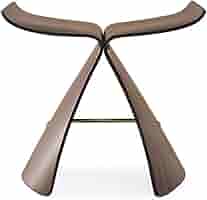 Amazon｜柳 宗理 バタフライスツール，ローズウッド｜ダイニング